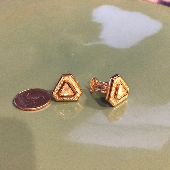 Magnificent Dior Rhinestone Earrings! Clip on - Picture 3 of 4